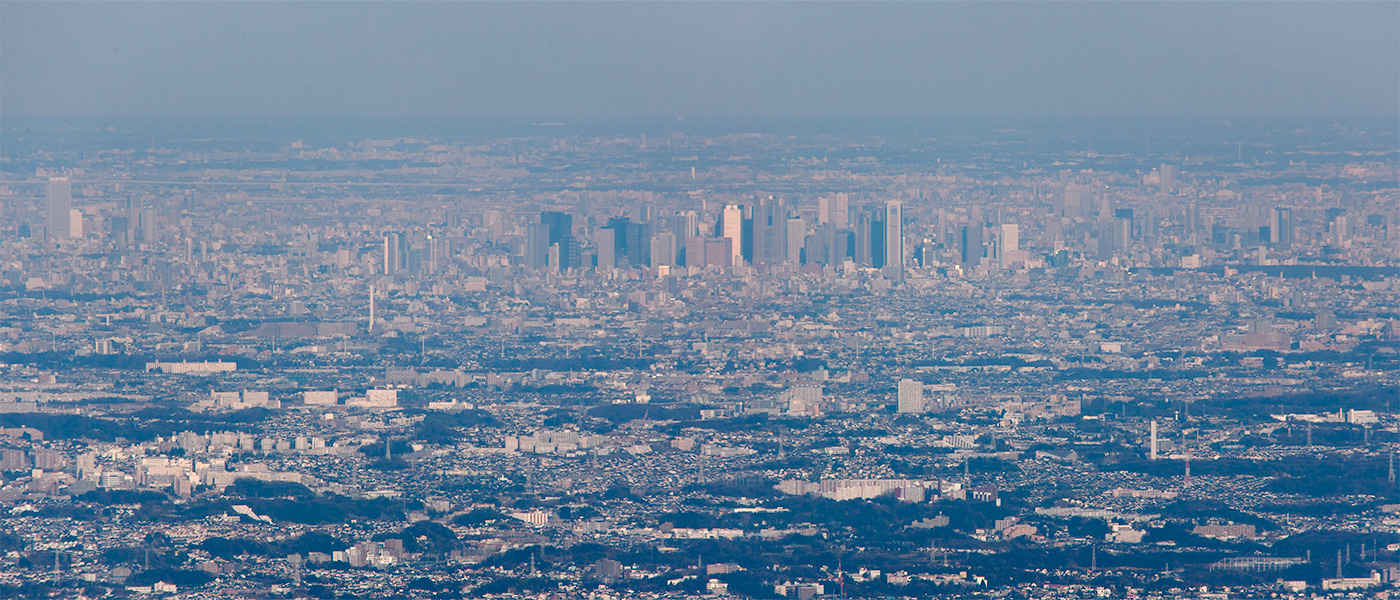 丹沢大山から超望遠撮影