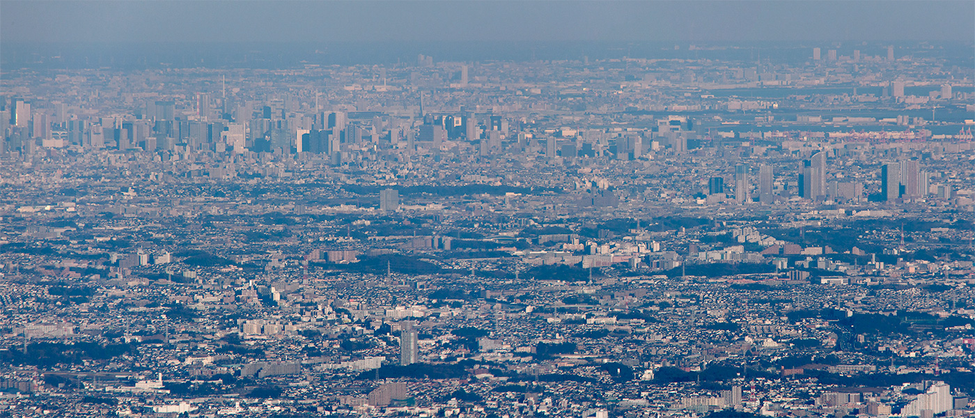 丹沢大山から超望遠撮影
