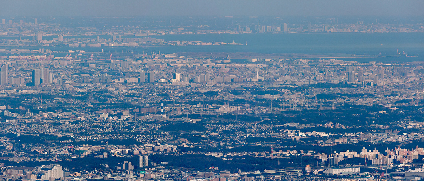 丹沢大山から超望遠撮影