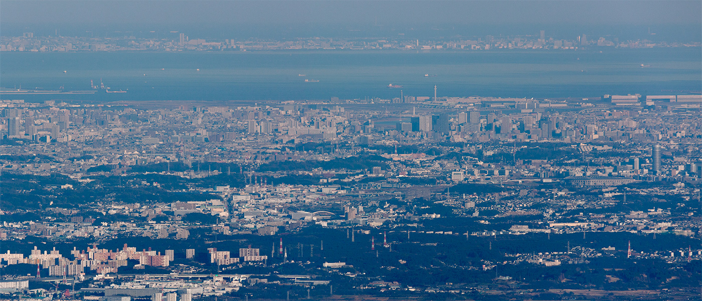 丹沢大山から超望遠撮影