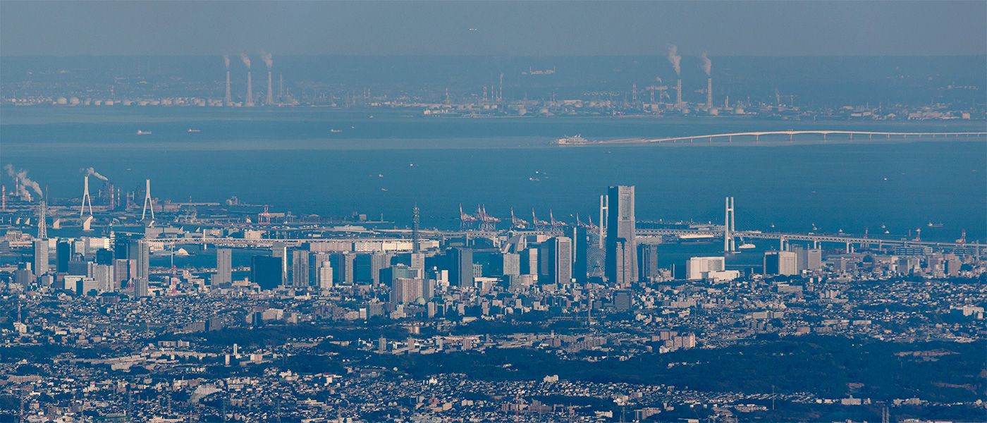 丹沢大山から超望遠撮影