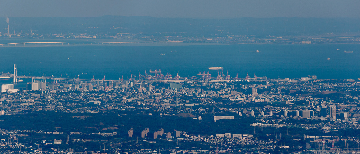 丹沢大山から超望遠撮影