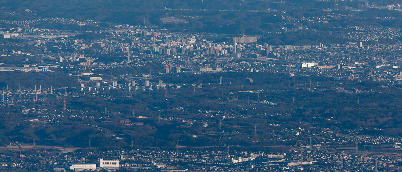 丹沢大山から超望遠撮影