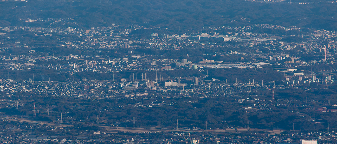丹沢大山から超望遠撮影