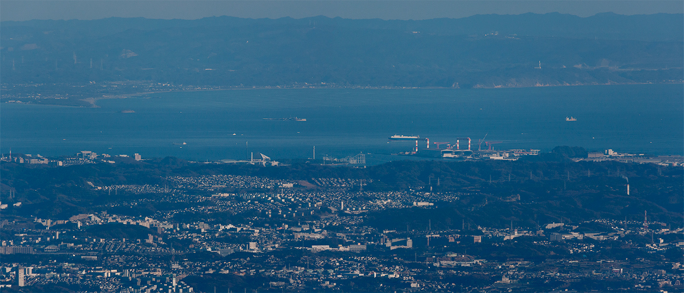 丹沢大山から超望遠撮影