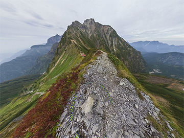 五竜岳山頂360°