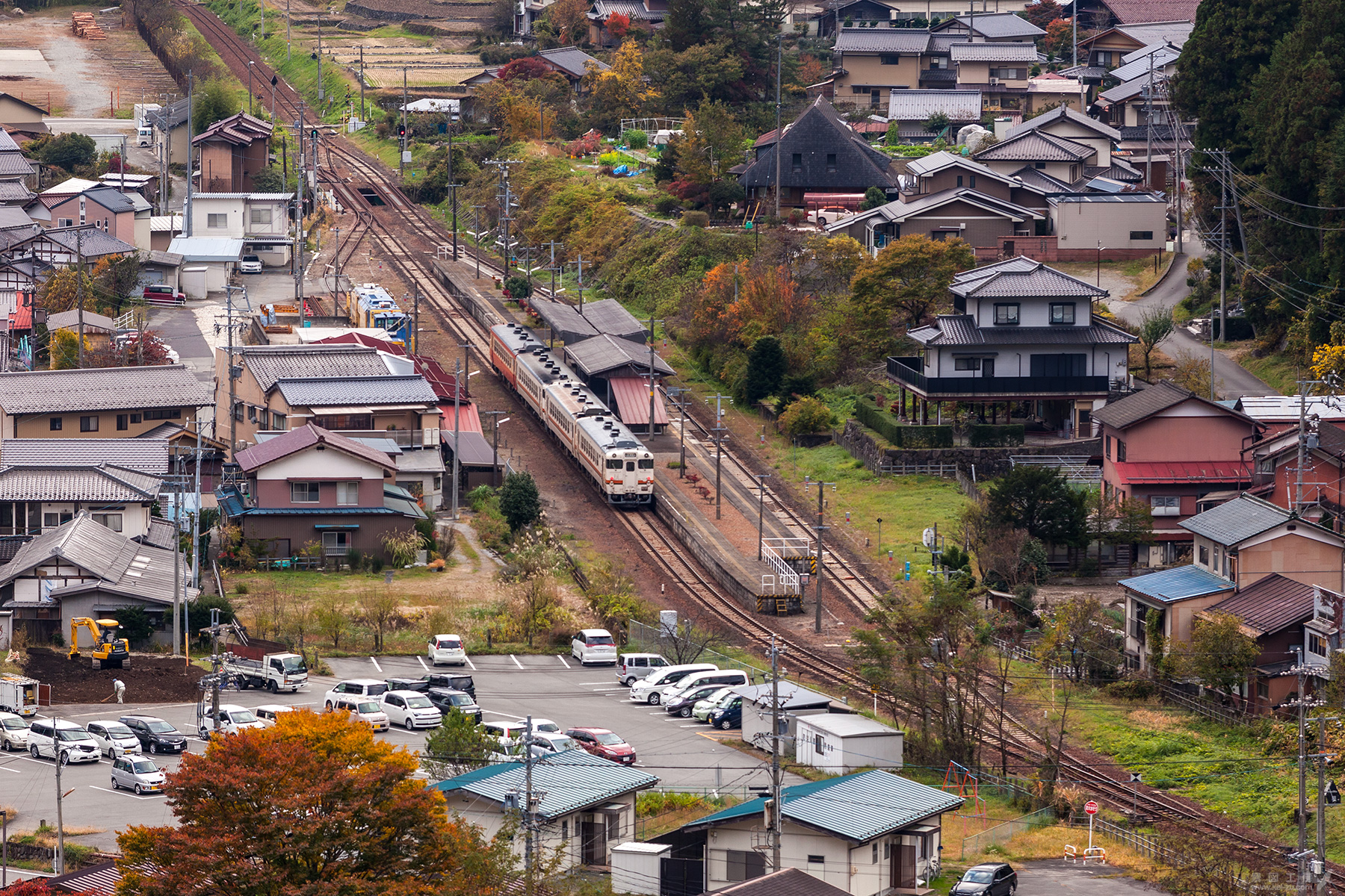 飛騨小坂駅俯瞰