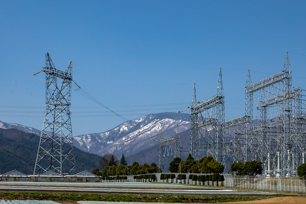 水平に配列された回線